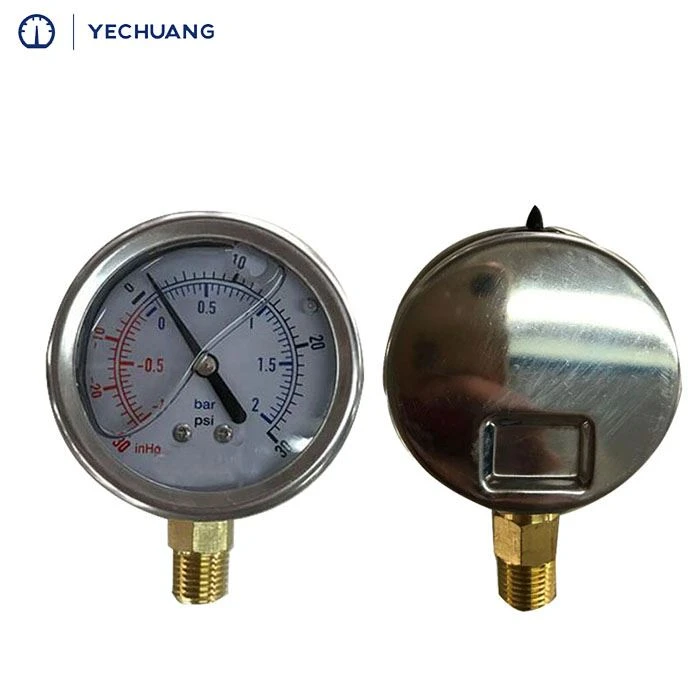 Glycerin filled pressure gauge 02